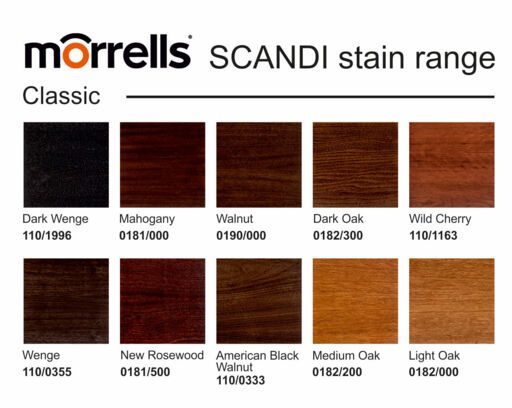 Morrells Scandi Wood Stain, Mahogany, 1L  thumb 3