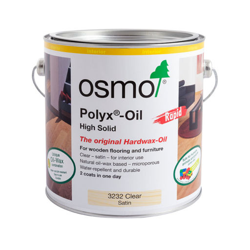 Osmo Polyx-Oil Rapid, Hardwax-Oil, Satin, 0.75L  thumb 1