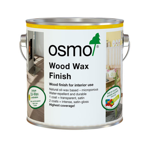 Osmo Wood Wax Finish Transparent, Clear, 2.5L  thumb 1