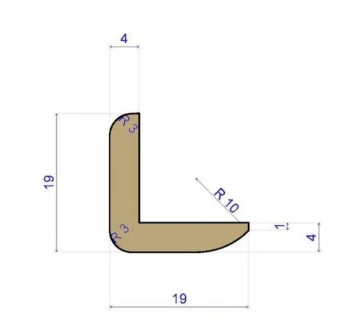 Traditions Solid Oak Corner Bead, Oiled, 19x19mm, 0.9m  thumb 2