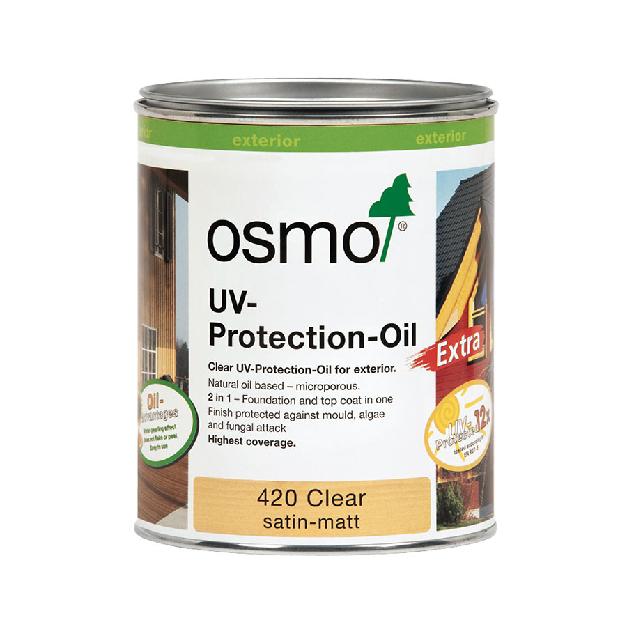 Osmo UV-Protection Oil Extra, Clear Satin-Matt, 0.75L Image 1