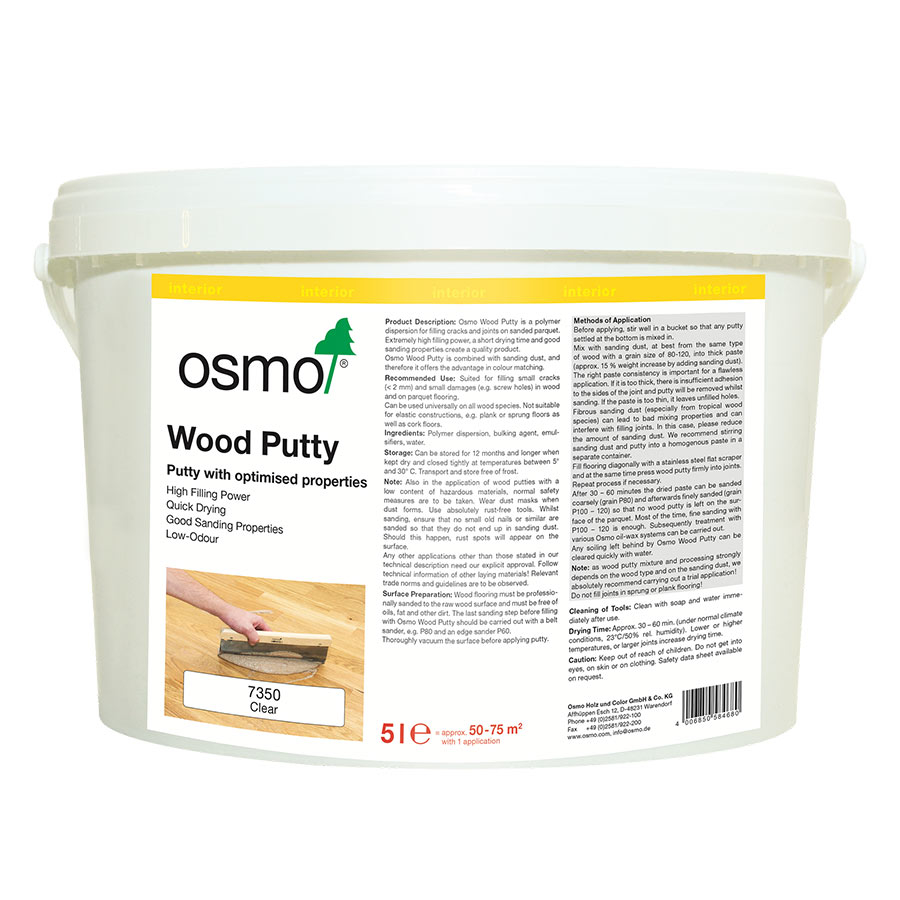 Osmo Wood Putty Resin Filler, 5L Image 1