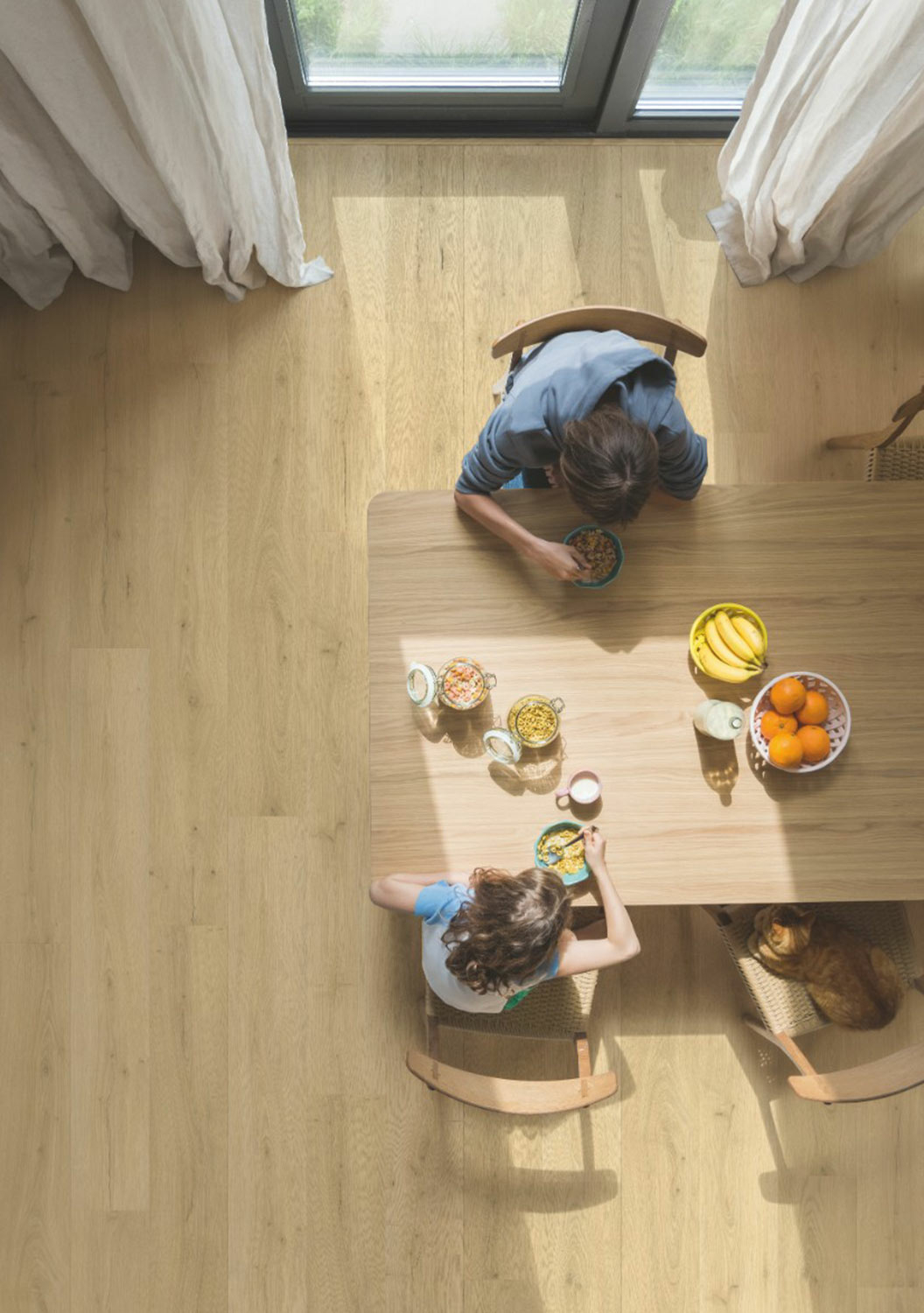 QuickStep Alpha Bloom, Brushed Oak Beige Vinyl Flooring, 209x6x1494mm Image 1