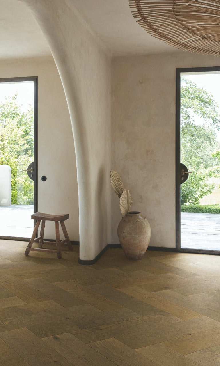 QuickStep Disegno Barra Oak Engineered Parquet Flooring, Extra Matt Lacquered, 145x13.5x580mm Image 1