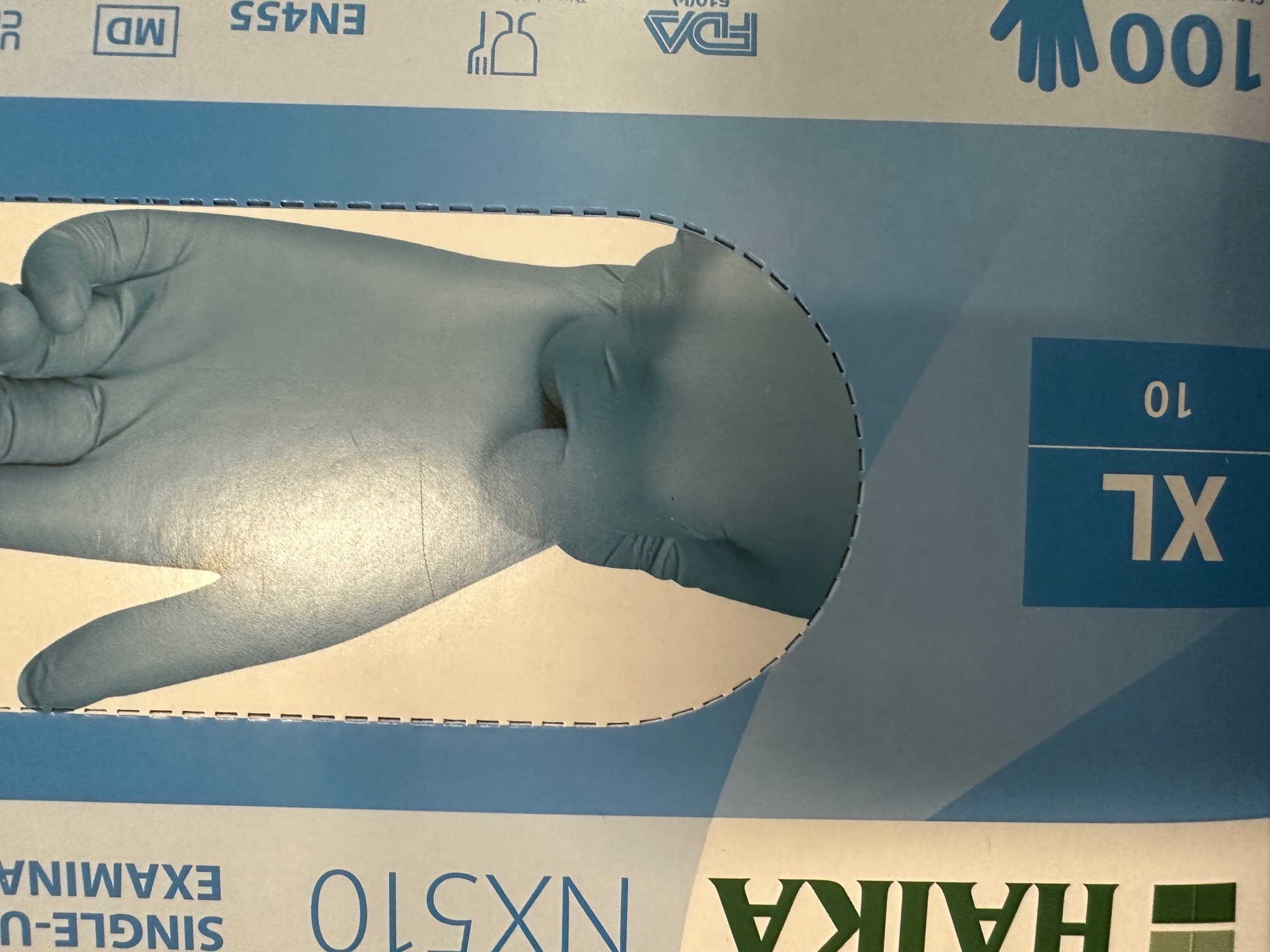 Traditions Nitrile Gloves With Dispencer, Size XL, Pack of 100 Image 1