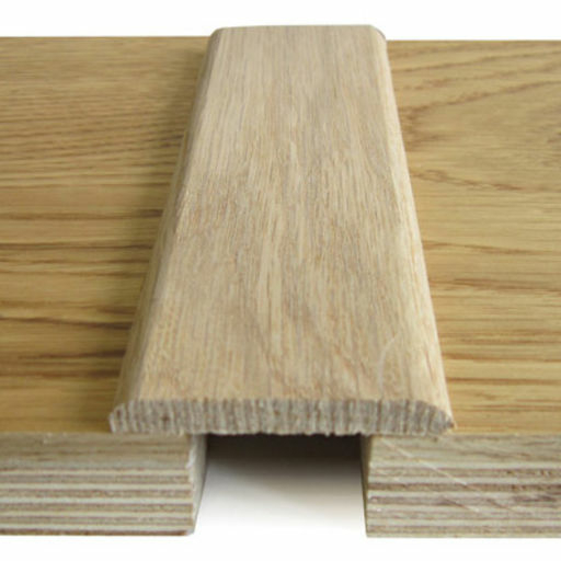 Traditions Solid Oak Flat Threshold Strip, Unfinished, 43x5 mm, 2.7 m Image 1