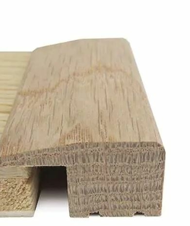 Traditions Solid Oak L-Shaped Threshold, Oiled, 15mm, 0.9m Image 1