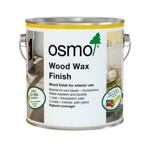 Osmo Wood Wax Finish Transparent, Grey Beige, 125ml