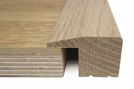 Traditions Solid Oak L-Shaped Threshold, Oiled, 20mm, 0.9m