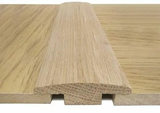 Traditions Solid Oak T-Shaped Threshold, Satin Lacquered, 7mm, 2.44 m