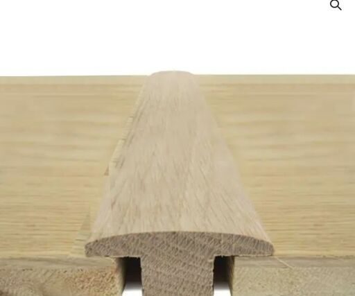 Traditions Solid Oak T-Shaped Threshold, Unfinished,15mm, 0.9m